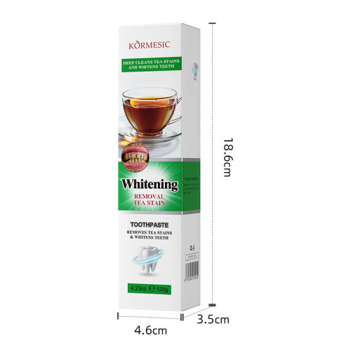 Customized Whitening Toothpaste Fluoride-Free Tea Coffee Tobacco Stain Remover for Home Use Private Label
