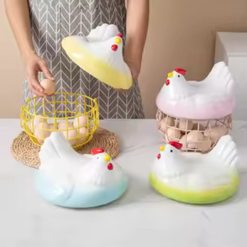 Decorative Chicken Shaped Egg Storage Basket